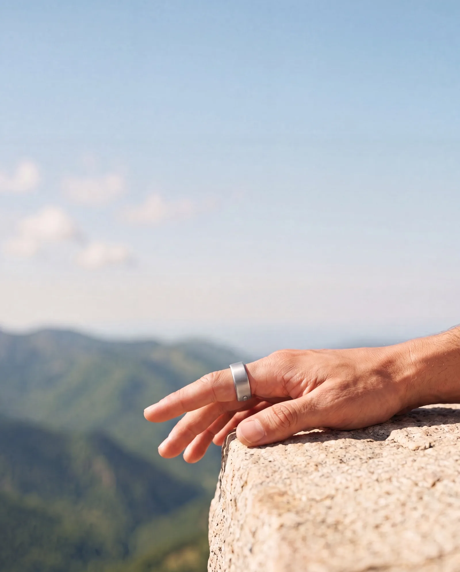Relaxed hand lowered, the ring's LED fading, the request already handled